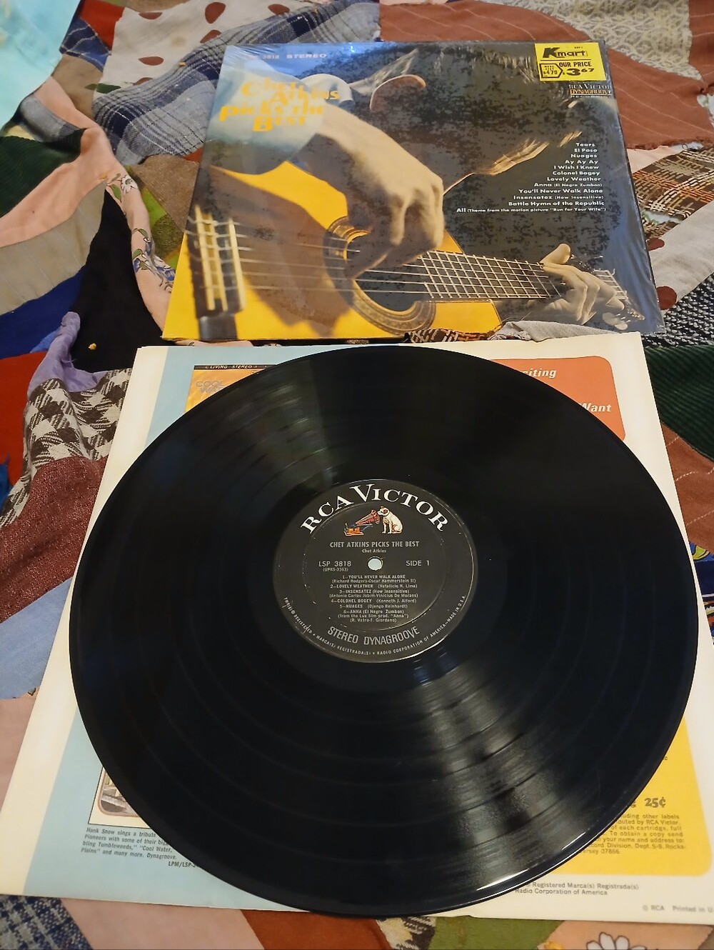 Chet Atkins Picks The Best Vinyl VG+ Record LSP 3818 Western Classical Guitar